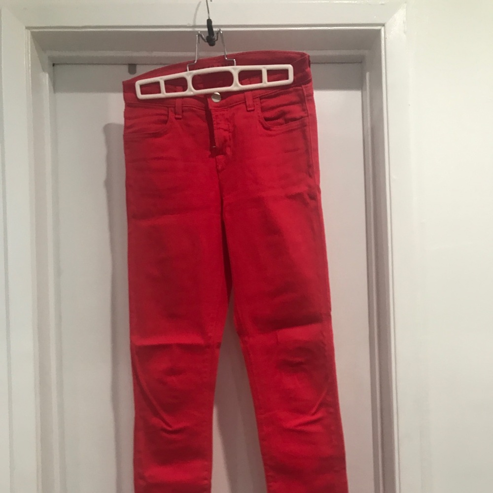Red jeans